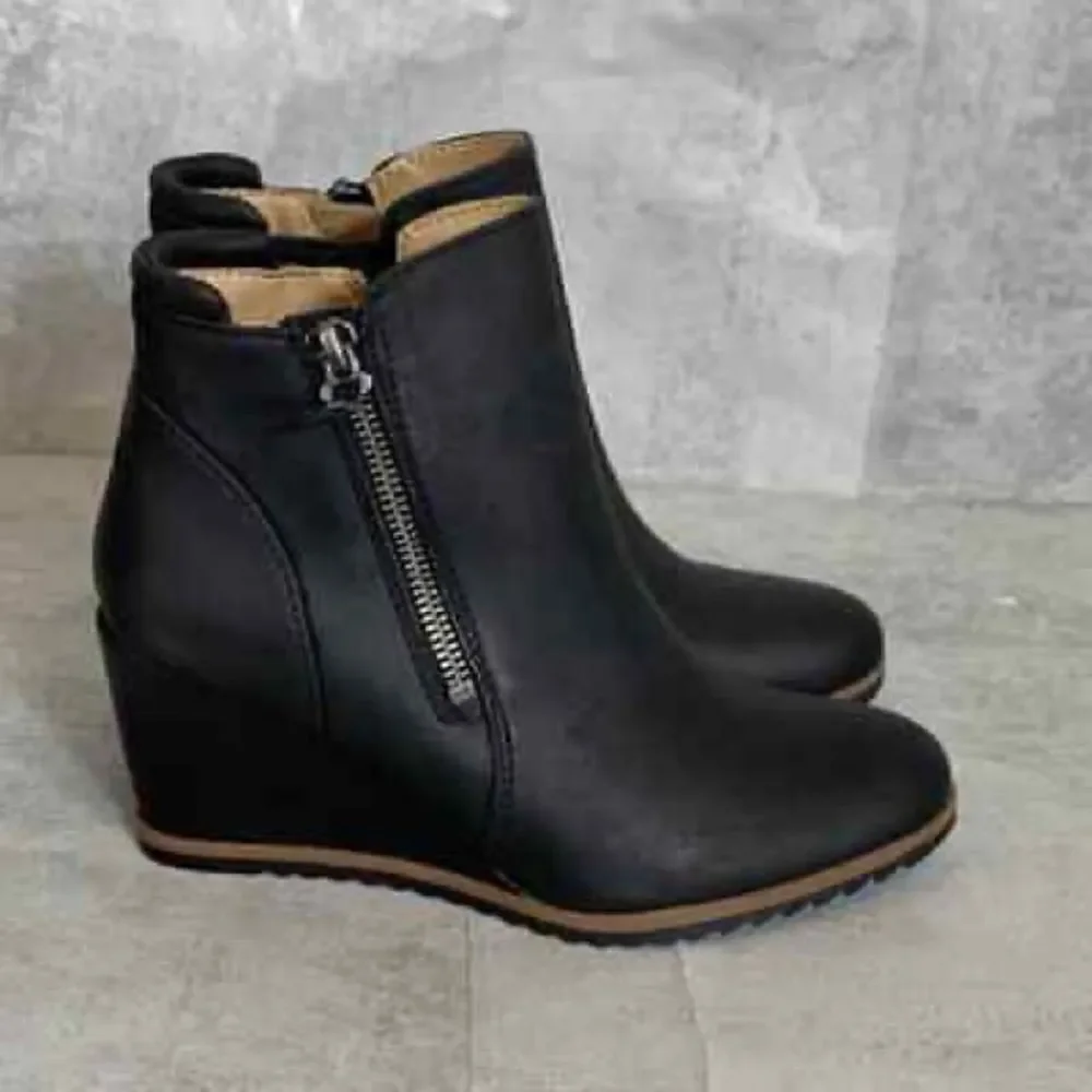 ✨ SOUL NATURALIZER HALEY WOMENS ZIPPER ANKLE WEDGE BOOTS✨